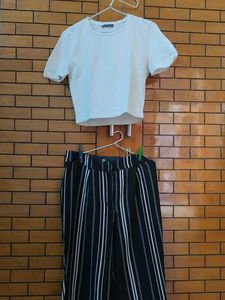 Pure Cotton Zara Top N Branded Trouser