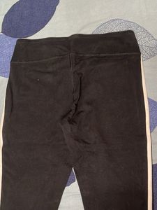 Black Legging With White Stripes