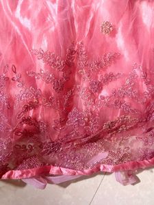 Pink Embroidered Indian Dress.