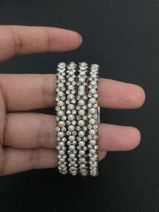 Pearl & Rhinestone Bangles