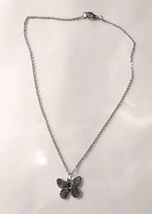 Butterfly Pendant Necklace & Earrings