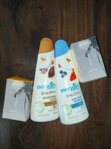 Everyuth Body Lotion & Asaya Sunscreen