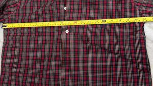 RELAXED FIT RED COTTON CHECK SHIRT M(42)