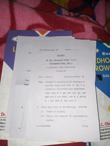BEd 1st Year Books With PYQ&#39;S