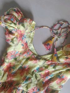 Floral Chiffon Mini Dress