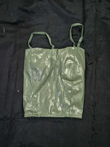 Green Corset Top/ padded