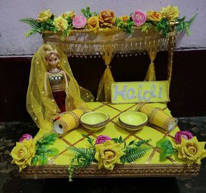 Haldi Ceremony Decoration Tray