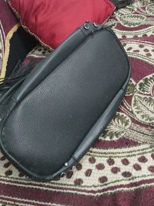 Stylish Black Studded Handbag