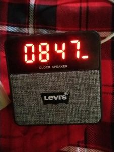 Bluetooth Speaker With Digital Clock Levi&#39;s Brand