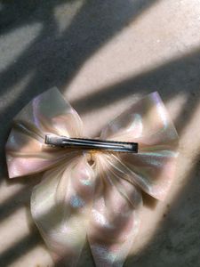 Holographic and Iridescent Hair Bow (Big)Topper