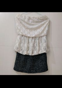 White Lace Tube Dress
