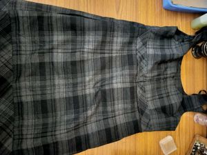 Plaid Pinafore Dress