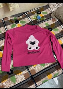 Pink Long Sleeve Top