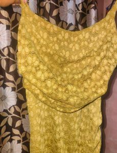 Olive Green Dress Material