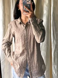 Eyelet Embroidered Shirt