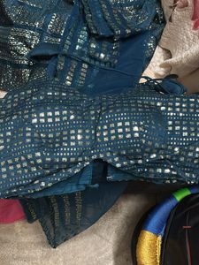 Navy Blue Full Sequence Lehnga