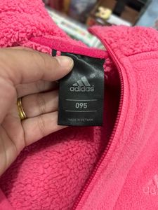 Adidas fleece Hoodie long jacket