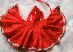 Red Lace Dress For Laddu Gopal