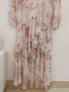 Forever New Flowy Floral Ruffle Dress