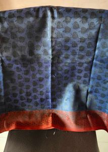 Elegant Blue Patterned Saree