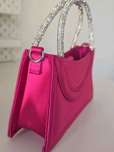 H&amp;M Hot Pink Satin Bag