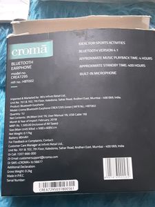 Croma Bluetooth Earphone