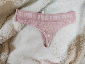Velvet Pink Thong