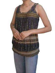 Paisley Print Tank Top