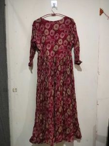 Elegant Maroon Floral Suit set