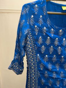 Blue Anarkali Gown Dress