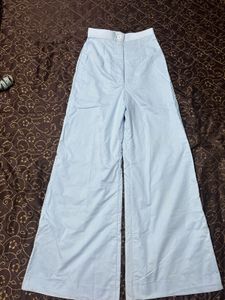 Custom made pure cotton light blue pants