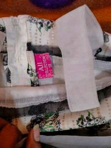 Girls Party Wear White Black Dress Free 1 Whit