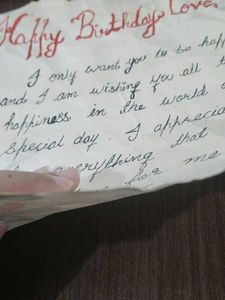 CUSTOMIZED HANDMADE LETTER