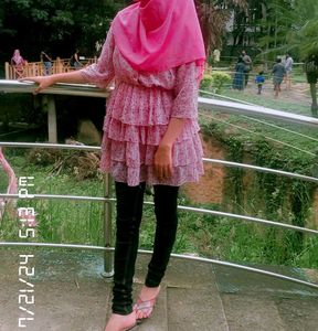 Floral Pink Girls Dress