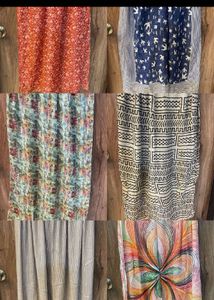 Assorted Patterned Scarves - Bundle of 6