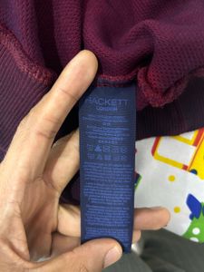 Hackett Burgundy Crewneck Sweatshirt