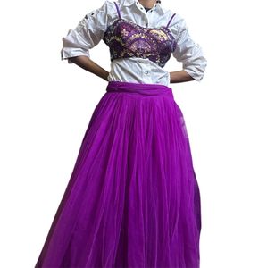 Purple Lehenga Choli Set