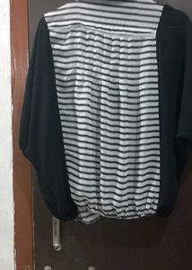 Striped Button-Up Top