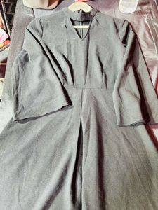 Femella Elegant Black Midi Dress