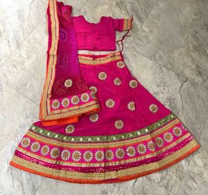 Bandhni Legenga Choli Set