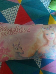 Barbie Cushion With Filling For Kids