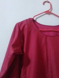 Pink Kurtha Set With Pant And Top