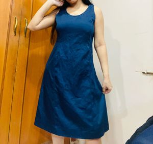 Blue Sleeveless Dress