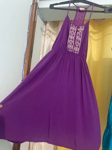 Purple Casual Dress