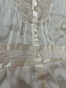 Pearl white blouse