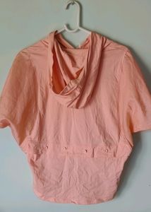 Orange Sleeveless Sweatshirt