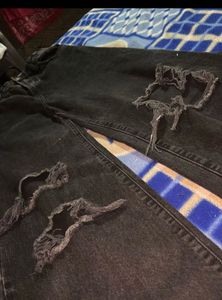 Black ripped jeans