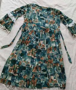 Boho Print Dress midi