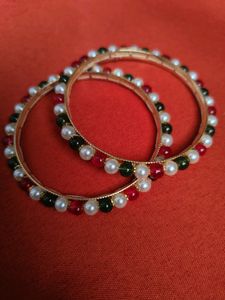 High Quality Mayco Gold Beaded Bangles