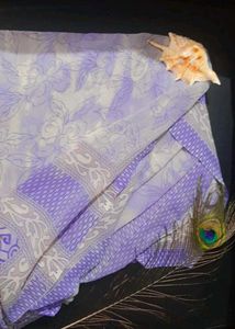 Elegant Floral Saree from silong💖